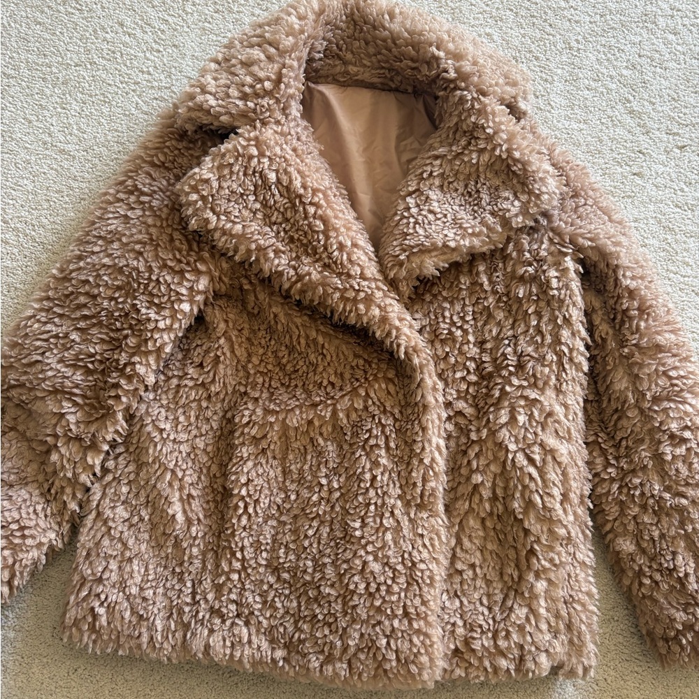 Kenzie Reversible Cozy Pink Faux Fur Jacket